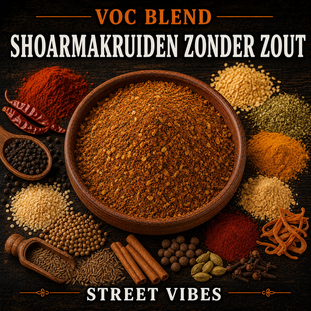 Shoarmakruidenmix zonder zout 