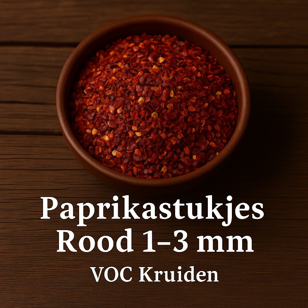 Paprika : Paprikastukjes Rood 1-3 mm 