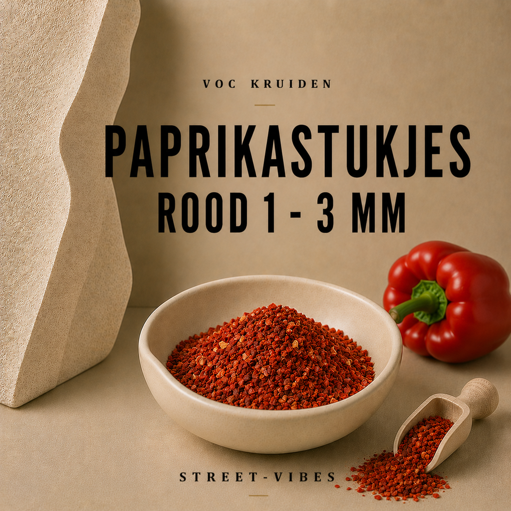 Paprika Collection : Paprikastukjes Rood 1-3 mm 