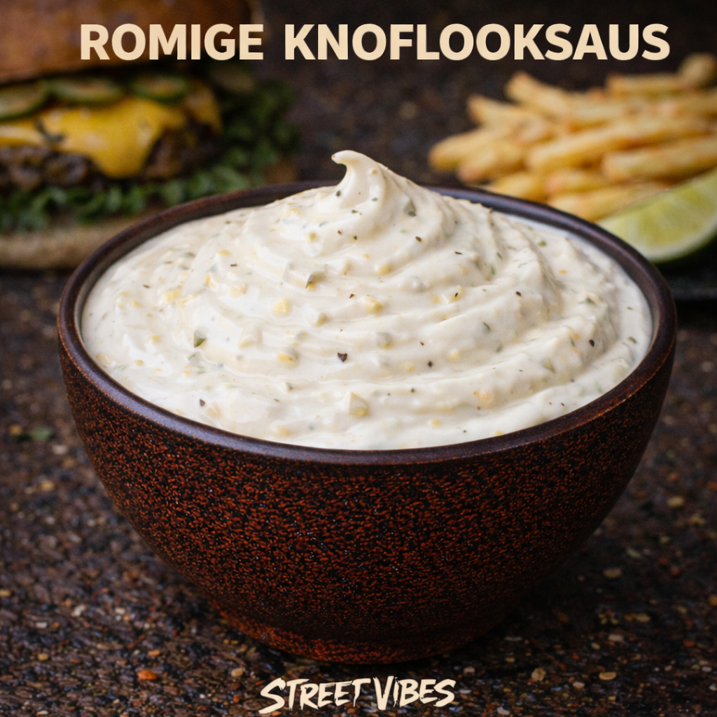 Romige Knoflookaus squeezer 250 ml Glutenvrij / Lactosevrij