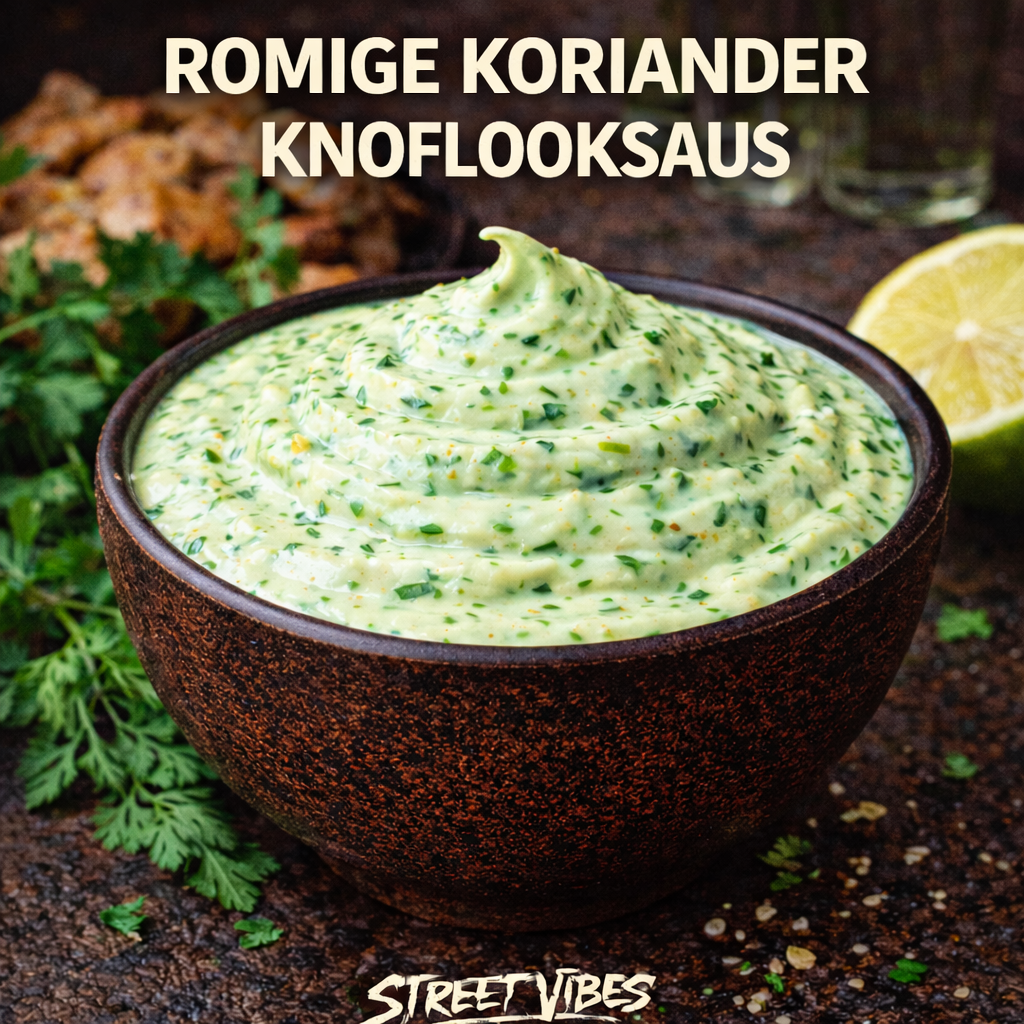 Romige Koriander Knoflooksaus Glutenvrij / Lactosevrij