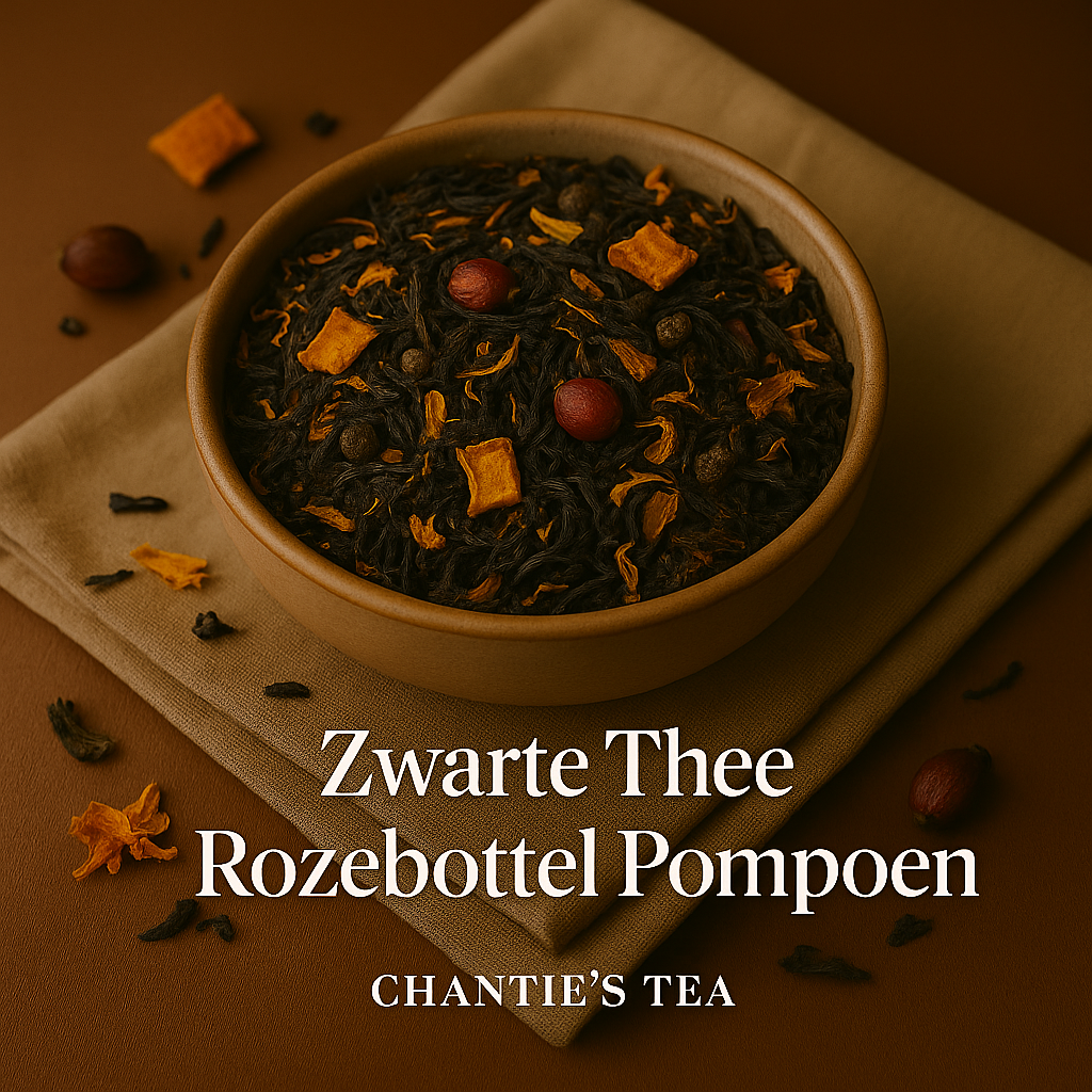 Zwarte Thee Rozebottel-Pompoen