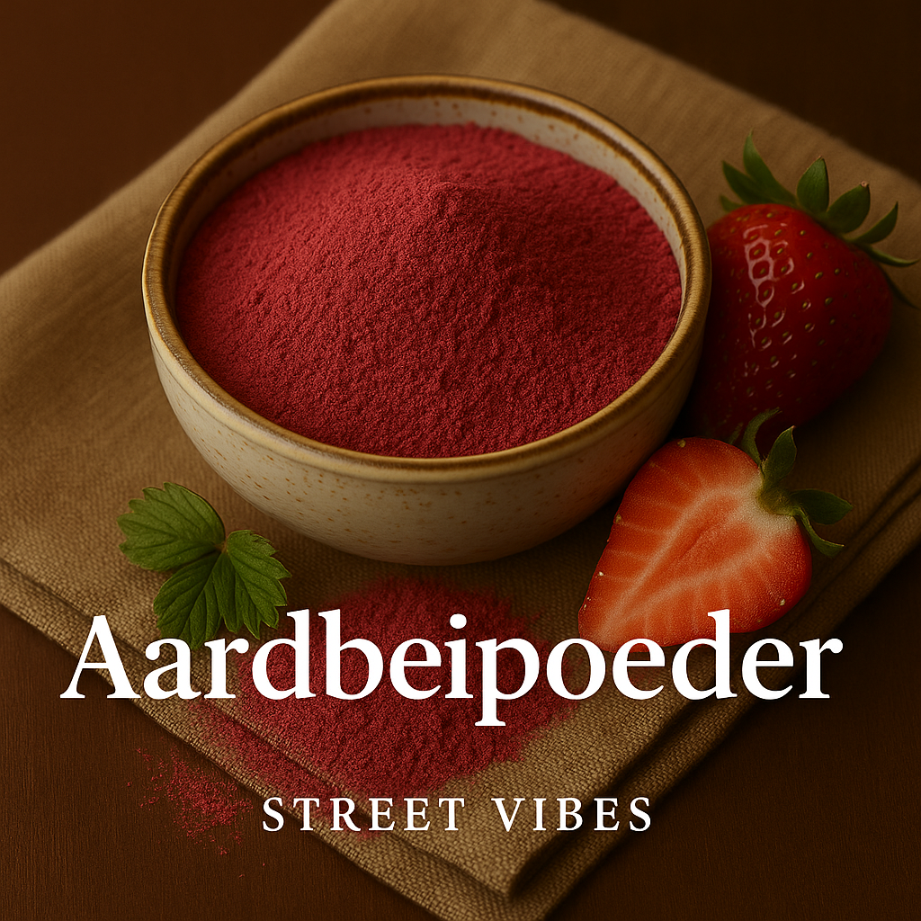 Aardbeien poeder Gevriesdroogd