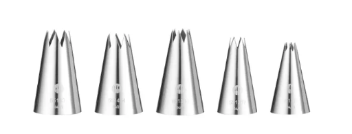 Decoratieset Spuitmondjes gekarteld