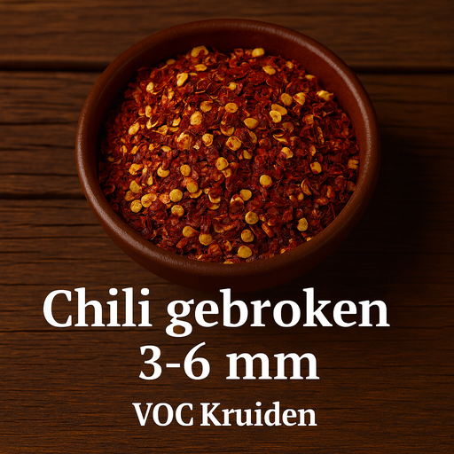 Peper : Chili gebroken 3-6 mm 