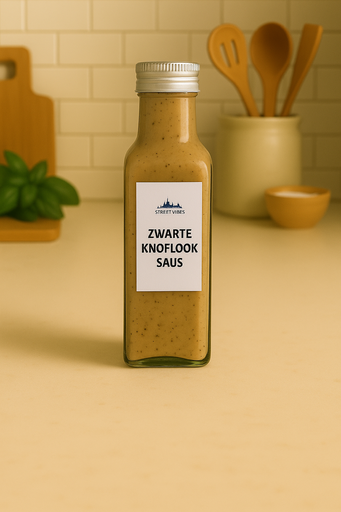 Zwarte Knoflooksaus squeezer 250 ml